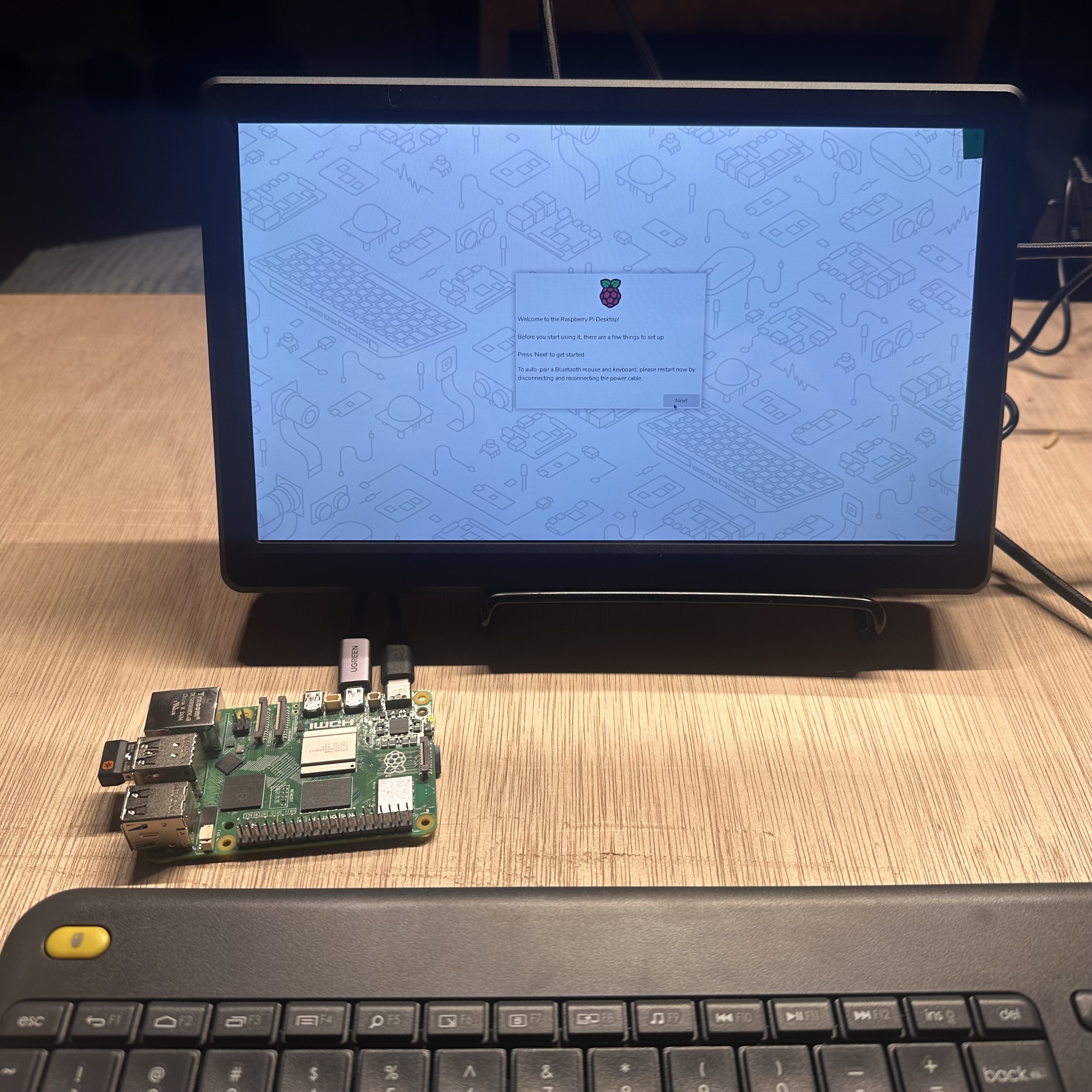 Raspberry Pi OS setup wizard
